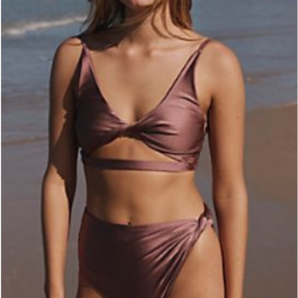 Free People Dusty Rose Bikini Set